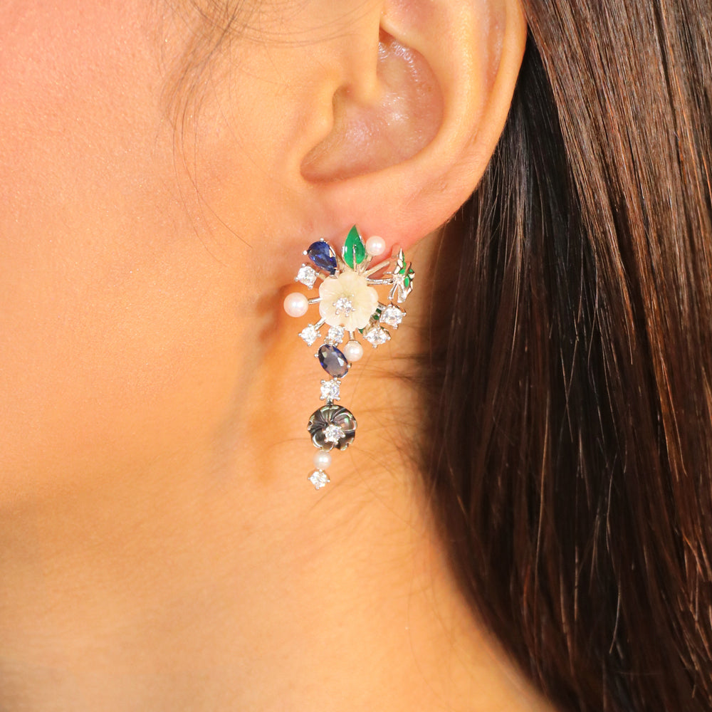 Mother of Pearl with Blue Stone image 0